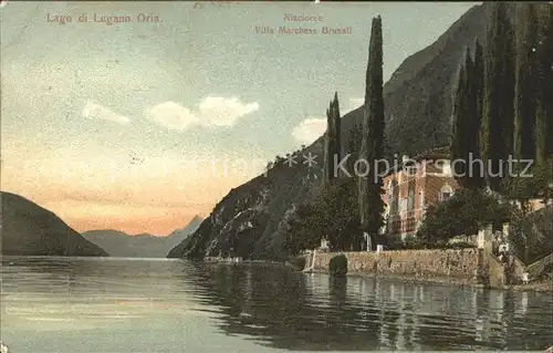 Lago di Lugano Oria Villa Marcese Brusati Kat. Italien