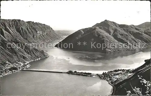 Lago di Lugano Ponte di Melide Kat. Italien