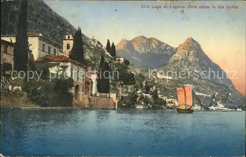 Lago di Lugano Oria verso la Val Solda Kat. Italien