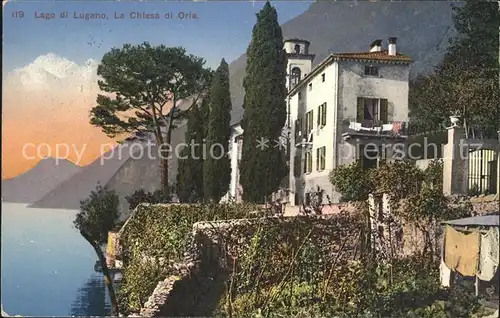 Lago di Lugano La Chiesa di Oria Kat. Italien