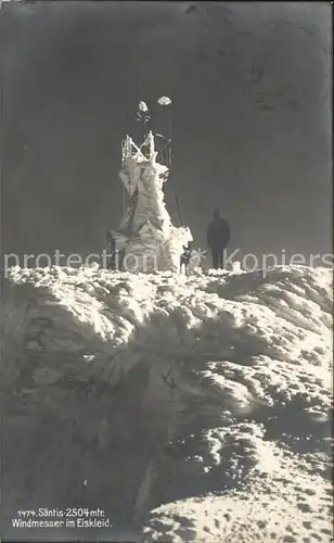 Saentis AR Vereister Windmesser Kat. Saentis