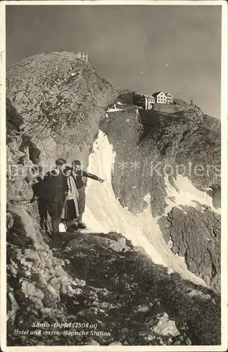 Saentis AR Gipfel Hotel und meteorolog Station Kat. Saentis