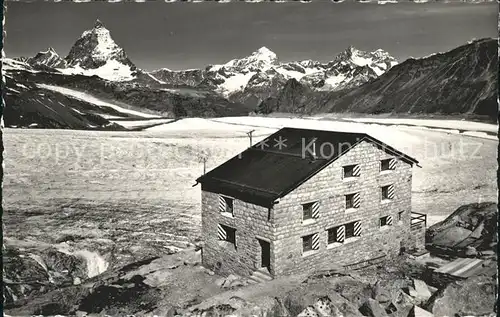 Zermatt VS Monte Rosa Huette Matterhorn Dent Blanche Obergabelhorn Kat. Zermatt