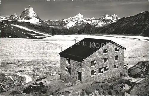 Zermatt VS Monte Rosa Huette Matterhorn Dent Blanche Kat. Zermatt