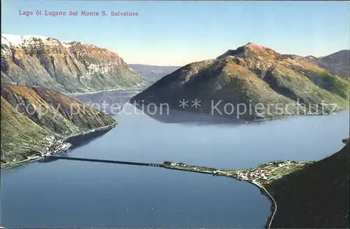 Lago di Lugano e Monte San Salvatore Kat. Italien