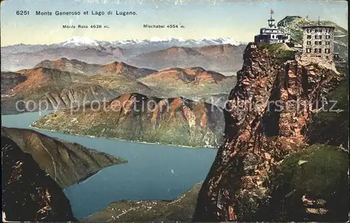 Lago di Lugano e Monte Generoso Kat. Italien