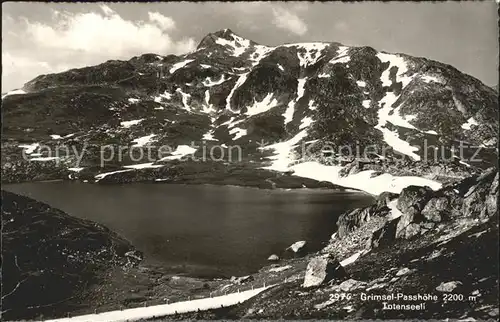 Grimsel Pass mit Seeli / Grimsel /Rg. Innertkirchen