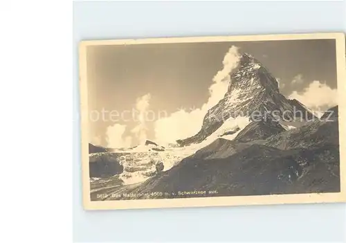 Matterhorn VS v. Schwarzsee aus Kat. Matterhorn