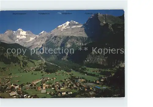 Kandersteg BE Bluemlisalphorn Fruendenhorn Doldenhorn Fisistock Kat. Kandersteg