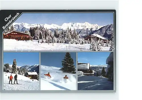 Brambrueesch Churwalden Skigebiet Dreibuendenstein Kat. Churwalden
