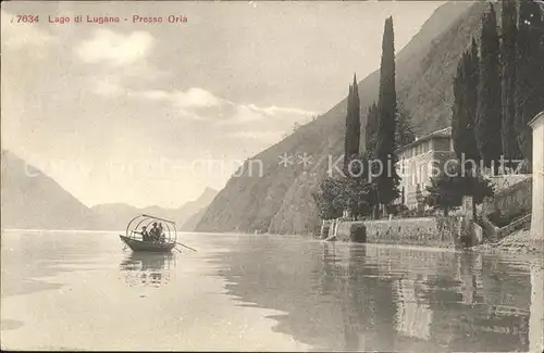 Oria Lago di Lugano Panorama Fischerboot / Lugano /Bz. Lugano City