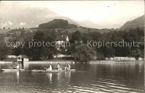 Sachseln OW Pension Seehof Bootspartie Kat. Sachseln