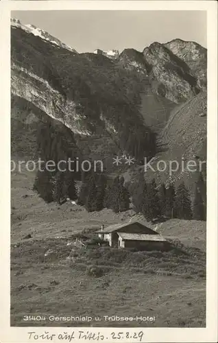 Engelberg OW Gerschnialp und Truebsee Hotel Kat. Engelberg