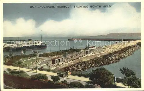 Dun Laoghaire Harbour showing Howth Head Ferry Boat Kat. United Kingdom