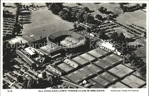 Wimbledon All England Lawn Tennis Club aerial view