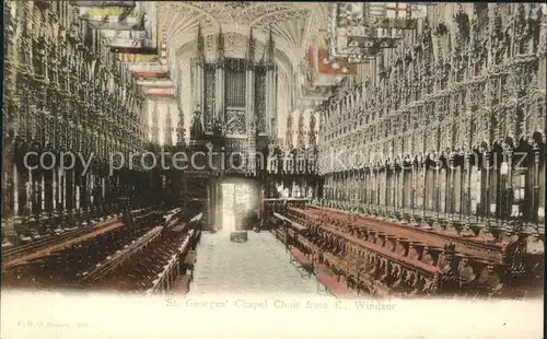 Windsor Castle St Georges Chapel Choir Kat. City of London