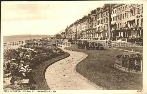 St Leonards on Sea Rock Gardens Marina Promenade / Grossbritannien /