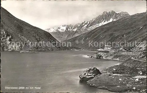 Oberalpsee mit Hotel Kat. Andermatt