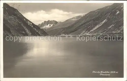 Oberalpsee mit Passhoehe Kat. Andermatt