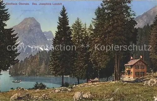 Obersee GL mit Gasthaus Obersee Kat. Kloental