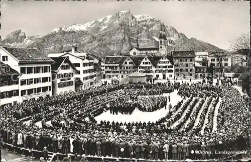 Glarus GL Landsgemeinde Versammlung Kat. Glarus