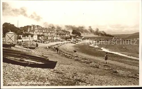 Dunoon Beach West Bay Steamer Kat. Argyll