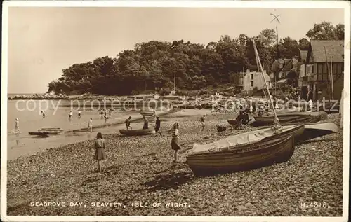 Seaview Isle of Wight Seagrove Bay Beach Valentine s Post Card Kat. Isle of Wight