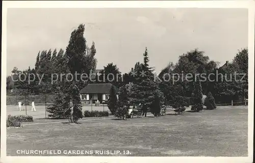 Ruislip Churchfield Gardens Tennis Kat. London Borough of Harrow