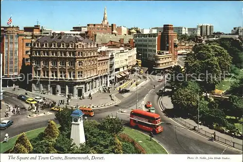 Bournemouth UK The Square and Town Centre Doppeldeckerbus Kat. Bournemouth