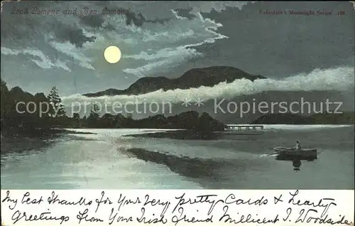 Loch Lomond Scotland and Ben Lomond Valentine s Moonlight Series Kat. Swan Island