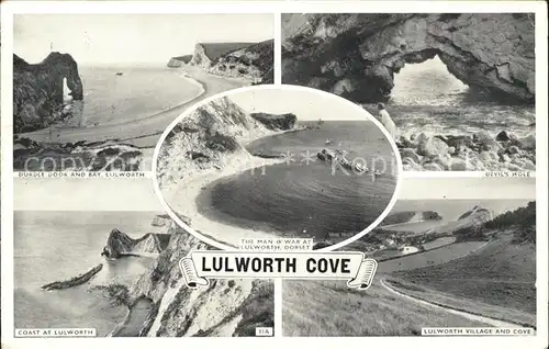 Lulworth Cove Durdle Door Bay Devil s Hole Coast Man oWar Beach Felsenkueste Kat. United Kingdom
