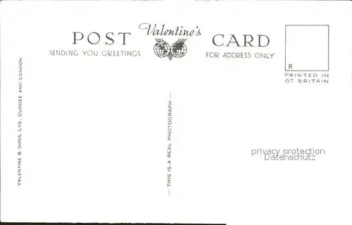 Glamis Castle Valentine s Post Card Kat. Angus