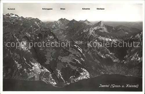 Isental Alpenpanorama mit Gross und Kleintal / Uri-Rotstock /Rg. Engelberg