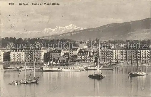 Geneve GE Rade et Mont Blanc Kat. Geneve