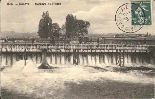 Geneve GE Barrage du Rhone Kat. Geneve