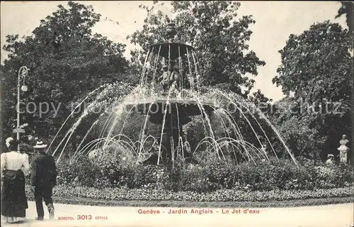 Geneve GE Jardin Anglais Le Jet d eau Kat. Geneve