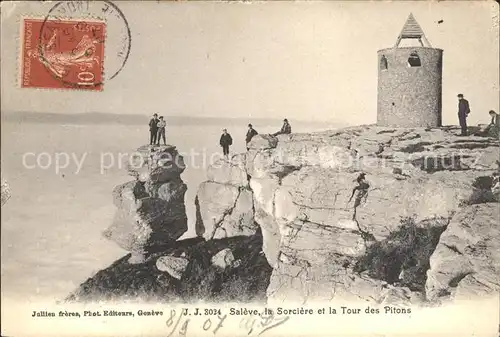 Saleve La Sorciere et la Tour des Pitons Kat. Monnetier Mornex