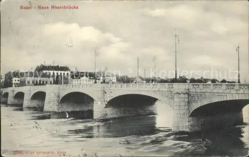 Basel BS Neue Rheinbruecke Kat. Basel