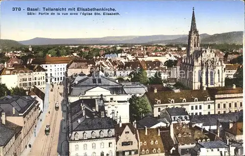 Basel BS mit Elisabethenkirche Kat. Basel