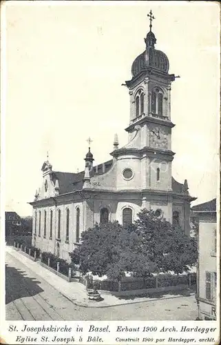 Basel BS St. Josephskirche Hardegger Kat. Basel