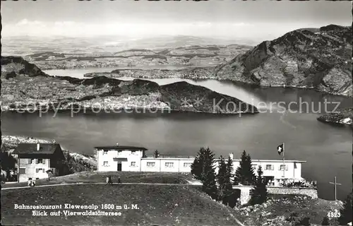 Vierwaldstaettersee SZ Bahnrestaurant Klewealp  Kat. Brunnen