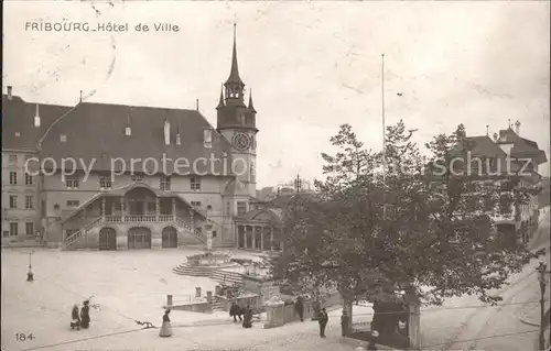 Fribourg FR Hotel de Ville Kat. Fribourg FR