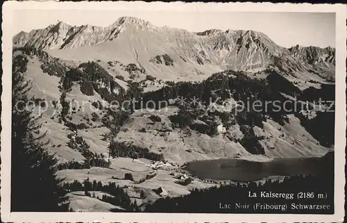 Lac Noir FR et la Kaiseregg Kat. Fribourg FR