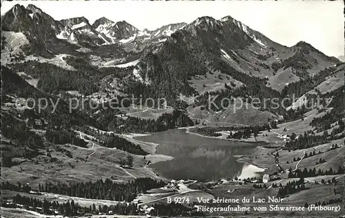 Lac Noir FR Vue aerienne Kat. Fribourg FR