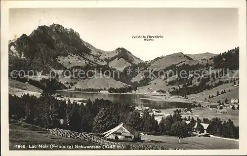 Lac Noir FR Col de Chesalette Kat. Fribourg FR