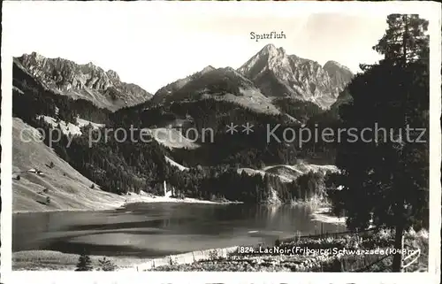 Lac Noir Schwarzsee FR mit Spitzfluh