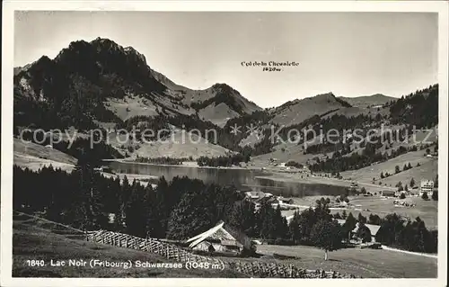 Lac Noir Schwarzsee FR Col de la Chesalette