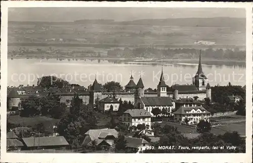 Morat Murten Tours remparts lac et Vully Kat. Murten