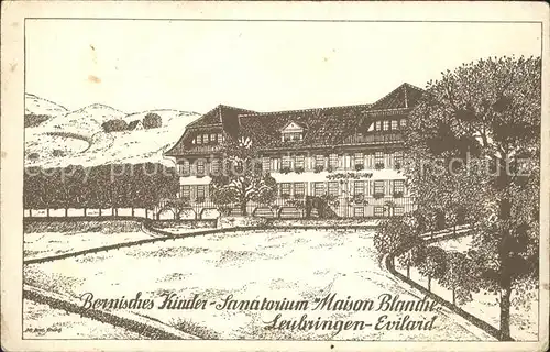 Leubringen Biel Bernisches Kinder Sanatorium Maison Blanche Kat. Biel