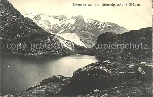 Totensee VS auf der Grimselpasshoehe Kat. Oberwald
